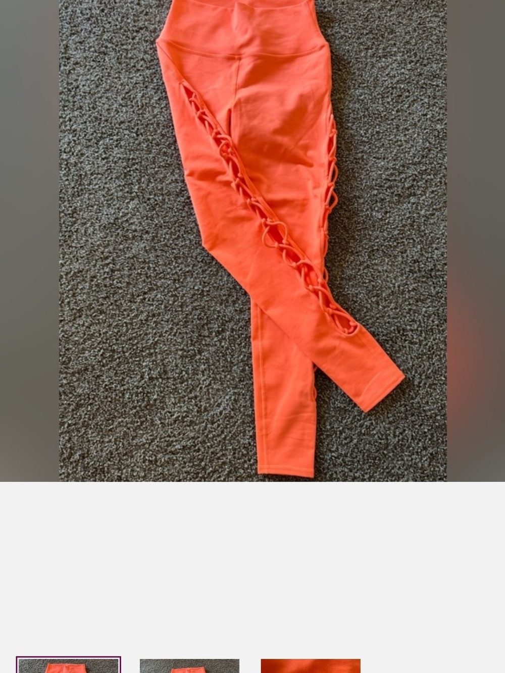ALO Yoga Coral Side-Cut High-Waist Leggings
